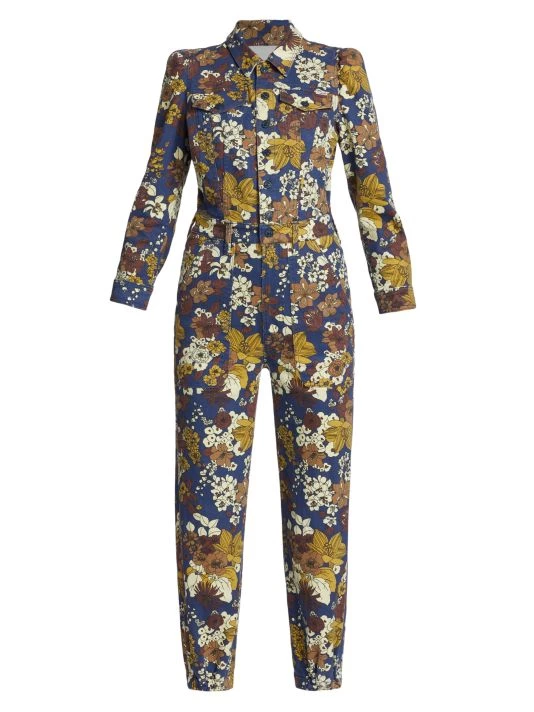 Mother Puffy Wrapper Floral Jumpsuit 3 Mother Puffy Wrapper Floral Jumpsuit