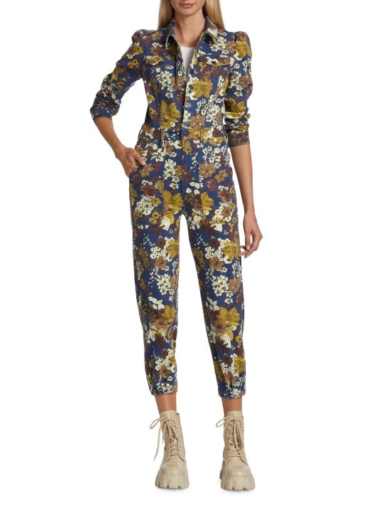 Mother Puffy Wrapper Floral Jumpsuit 5 Mother Puffy Wrapper Floral Jumpsuit - Image 3