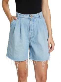 Mother Double-Pleated Denim Shorts 11 Mother Double-Pleated Denim Shorts -Cheap Mother And Heron Store unnamed file 342