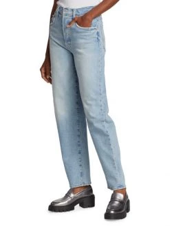 Mother Curbside Skimp High-Rise Straight-Leg Jeans -Cheap Mother And Heron Store unnamed file 357