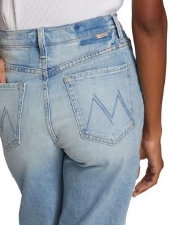 Mother Curbside Skimp High-Rise Straight-Leg Jeans -Cheap Mother And Heron Store unnamed file 359