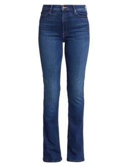 Mother Runaway High-Rise Stretch Slim Boot-Cut Jeans