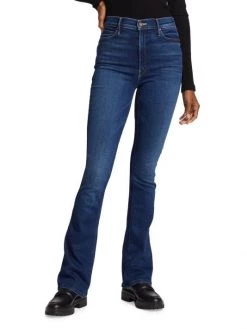 Mother Runaway High-Rise Stretch Slim Boot-Cut Jeans -Cheap Mother And Heron Store unnamed file 370