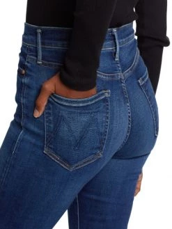 Mother Runaway High-Rise Stretch Slim Boot-Cut Jeans -Cheap Mother And Heron Store unnamed file 373