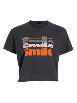 Mother The Rowdy Cutoff Cotton Jersey T-Shirt