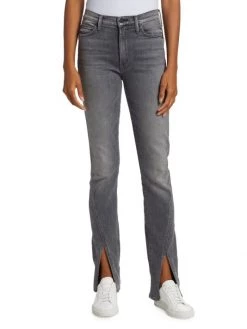 Mother The Rascal Split-Hem High-Rise Straight-Leg Jeans -Cheap Mother And Heron Store unnamed file 447