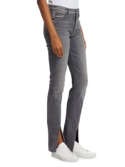 Mother The Rascal Split-Hem High-Rise Straight-Leg Jeans -Cheap Mother And Heron Store unnamed file 448