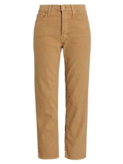 Mother The Tomcat High-Rise Straight-Leg Ankle Jeans