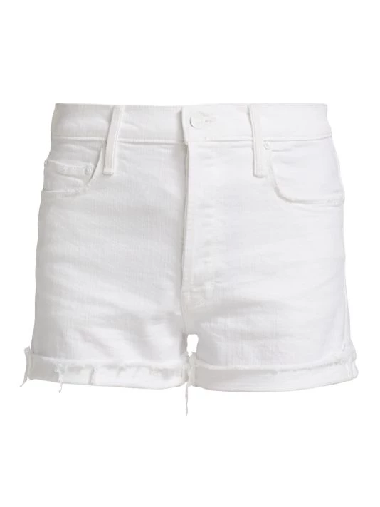 Mother The Proper Mid-Rise Stretch Denim Shorts 3 Mother The Proper Mid-Rise Stretch Denim Shorts