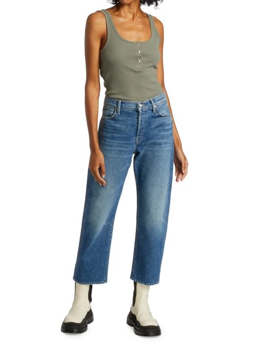 Mother The Ditcher Stretch Straight-Fit Crop Jeans 4 Mother The Ditcher Stretch Straight-Fit Crop Jeans - Image 2
