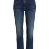 Mother The Swooner Rascal High-Rise Straight-Leg Ankle Jeans