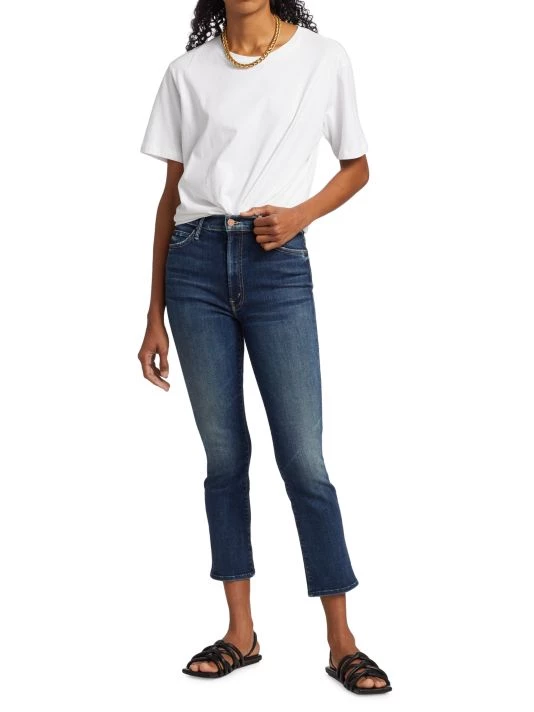 Mother The Swooner Rascal High-Rise Straight-Leg Ankle Jeans 4 Mother The Swooner Rascal High-Rise Straight-Leg Ankle Jeans - Image 2