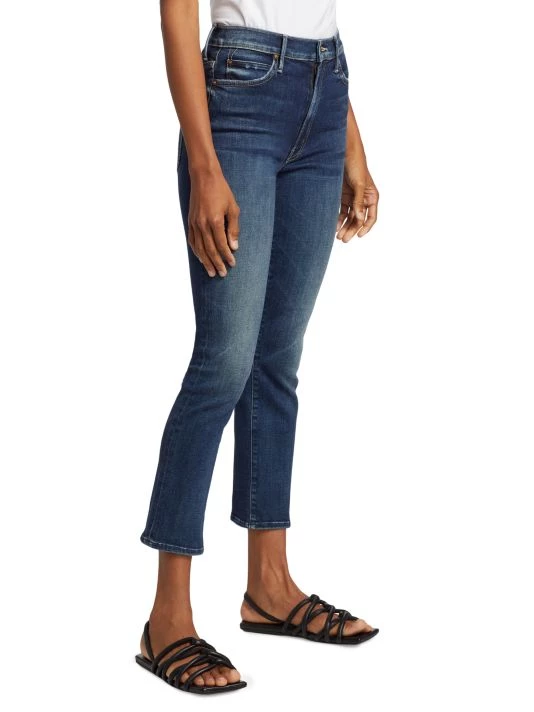 Mother The Swooner Rascal High-Rise Straight-Leg Ankle Jeans 6 Mother The Swooner Rascal High-Rise Straight-Leg Ankle Jeans - Image 4