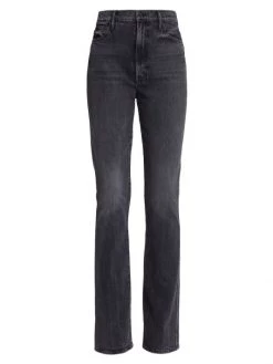 Mother High-Waisted Smokin' Double-Heel Jeans
