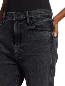 Mother High-Waisted Smokin' Double-Heel Jeans -Cheap Mother And Heron Store unnamed file 555
