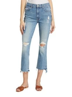 Mother The Insider Cropped Frayed Jeans -Cheap Mother And Heron Store unnamed file 566