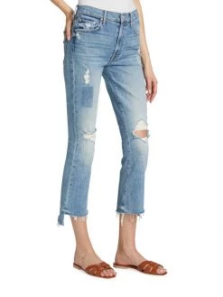 Mother The Insider Cropped Frayed Jeans -Cheap Mother And Heron Store unnamed file 567