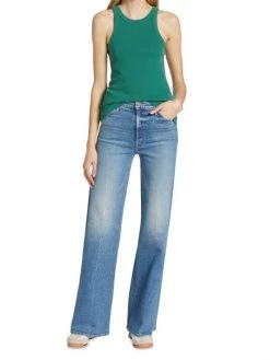 Mother The Hustler Roller Heel Wide-Leg Jeans -Cheap Mother And Heron Store unnamed file 572