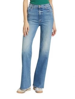 Mother The Hustler Roller Heel Wide-Leg Jeans -Cheap Mother And Heron Store unnamed file 573