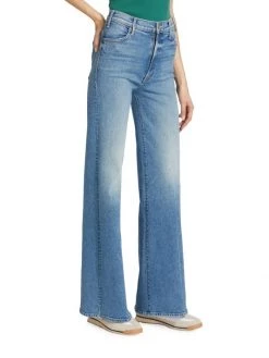 Mother The Hustler Roller Heel Wide-Leg Jeans -Cheap Mother And Heron Store unnamed file 574