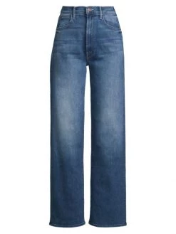 Mother Tunnel Sneak High-Rise Stretch Wide-Leg Jeans