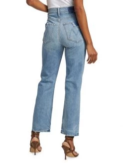 Mother Study Hover High-Waist Distressed Jeans -Cheap Mother And Heron Store unnamed file 609