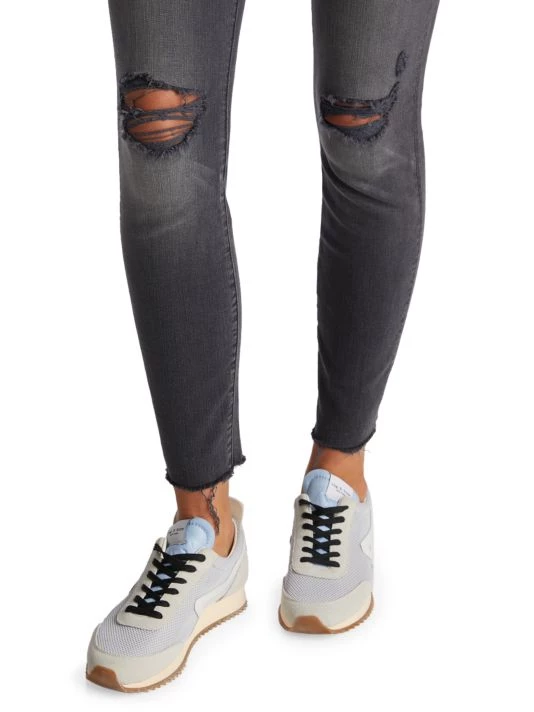 Mother Looker Distressed Stretch Skinny Crop Jeans 8 Mother Looker Distressed Stretch Skinny Crop Jeans - Image 6