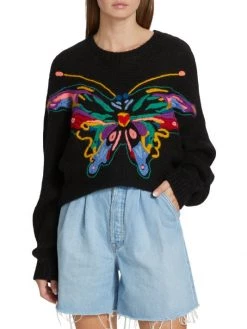 Mother The Batwing Alpaca-Blend Pullover Sweater -Cheap Mother And Heron Store unnamed file 649