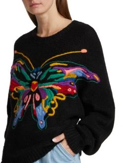Mother The Batwing Alpaca-Blend Pullover Sweater -Cheap Mother And Heron Store unnamed file 652