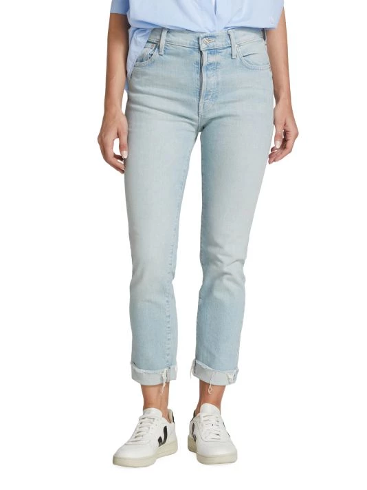 Mother The Scrapper High-Rise Stretch Fray Ankle Jeans 5 Mother The Scrapper High-Rise Stretch Fray Ankle Jeans - Image 3