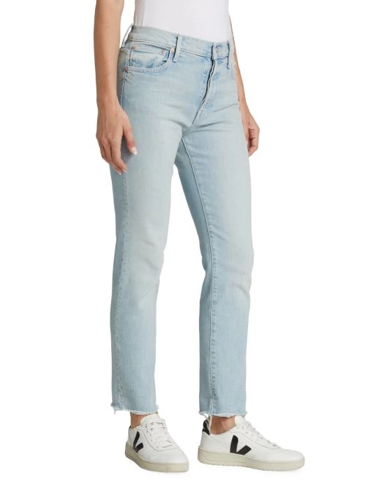 Mother The Scrapper High-Rise Stretch Fray Ankle Jeans 6 Mother The Scrapper High-Rise Stretch Fray Ankle Jeans - Image 4