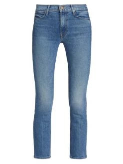 Mother Dazzler Mid-Rise Ankle-Crop Jeans