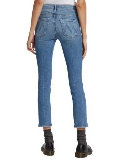 Mother Dazzler Mid-Rise Ankle-Crop Jeans -Cheap Mother And Heron Store unnamed file 665