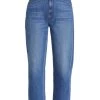 Mother Double Stack High-Rise Rigid Straight Ankle Jeans