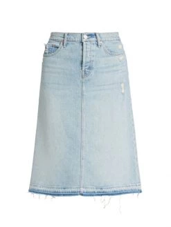 Mother Vagabond Denim Midi-Skirt