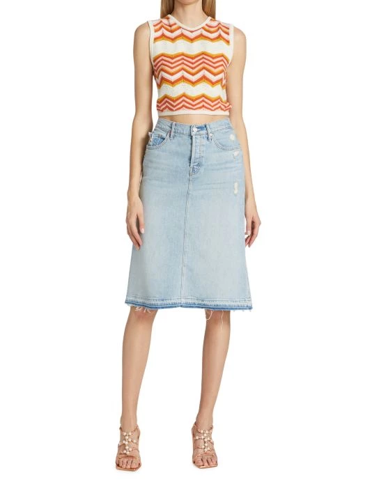 Mother Vagabond Denim Midi-Skirt 4 Mother Vagabond Denim Midi-Skirt - Image 2