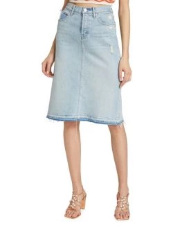 Mother Vagabond Denim Midi-Skirt 11 Mother Vagabond Denim Midi-Skirt -Cheap Mother And Heron Store unnamed file 733