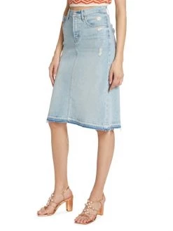 Mother Vagabond Denim Midi-Skirt 12 Mother Vagabond Denim Midi-Skirt -Cheap Mother And Heron Store unnamed file 734