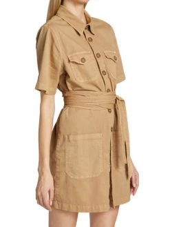 Mother The Wrapped Up Denim Mini Shirtdress -Cheap Mother And Heron Store unnamed file 776