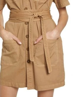 Mother The Wrapped Up Denim Mini Shirtdress -Cheap Mother And Heron Store unnamed file 778