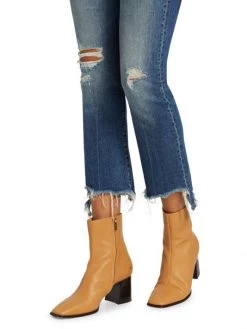 Mother The Insider High-Rise Step-Hem Stretch Crop Jeans -Cheap Mother And Heron Store unnamed file 78