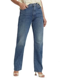 Mother The Ditcher High-Rise Straight-Leg Jeans -Cheap Mother And Heron Store unnamed file 782
