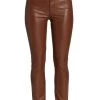 Mother The Dazzler Mid-Rise Slim Cropped Faux-Leather Ankle Jeans -Cheap Mother And Heron Store unnamed file 801