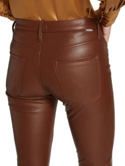 Mother The Dazzler Mid-Rise Slim Cropped Faux-Leather Ankle Jeans 14 Mother The Dazzler Mid-Rise Slim Cropped Faux-Leather Ankle Jeans -Cheap Mother And Heron Store unnamed file 806