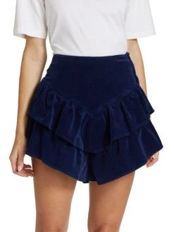 Mother Ruffled Corduroy Miniskirt -Cheap Mother And Heron Store unnamed file 817