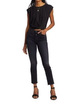 Mother The Dazzler Mid-Rise Stretch Straight-Leg Ankle Jeans 10 Mother The Dazzler Mid-Rise Stretch Straight-Leg Ankle Jeans -Cheap Mother And Heron Store unnamed file 823
