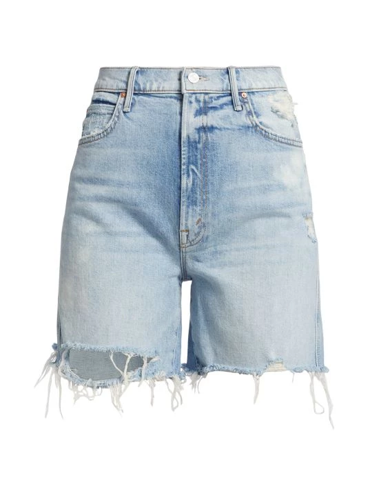 Mother Smokin' High-Rise Frayed Jean Shorts 3 Mother Smokin' High-Rise Frayed Jean Shorts