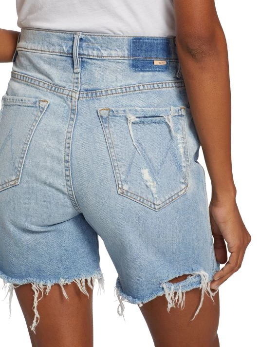 Mother Smokin' High-Rise Frayed Jean Shorts 8 Mother Smokin' High-Rise Frayed Jean Shorts - Image 6