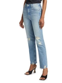 Mother High-Waisted Rider Slim Distressed Jeans 12 Mother High-Waisted Rider Slim Distressed Jeans -Cheap Mother And Heron Store unnamed file 839
