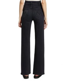 Mother The Hustler Roller Heel High-Rise Wide-Leg Jeans -Cheap Mother And Heron Store unnamed file 84
